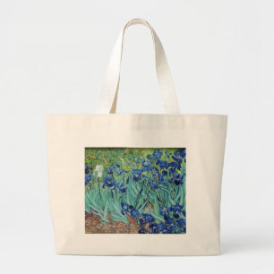 Vincent van Gogh Irises Large Tote Bag