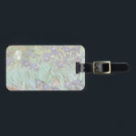 Vincent van Gogh - Irises Luggage Tag<br><div class="desc">Irises (1889) by Van Gogh is a vintage post impressionism fine art floral nature painting. A group of purple bearded irises and a single white iris flower growing in a garden. It was one of his first paintings while he was at the asylum in Saint-Remy-de-Provence. In 1987 it became the...</div>