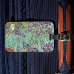 Vincent van Gogh - Irises Luggage Tag<br><div class="desc">Irises (1889) by Van Gogh is a vintage post impressionism fine art floral nature painting. A group of purple bearded irises and a single white iris flower growing in a garden. It was one of his first paintings while he was at the asylum in Saint-Remy-de-Provence. In 1987 it became the...</div>
