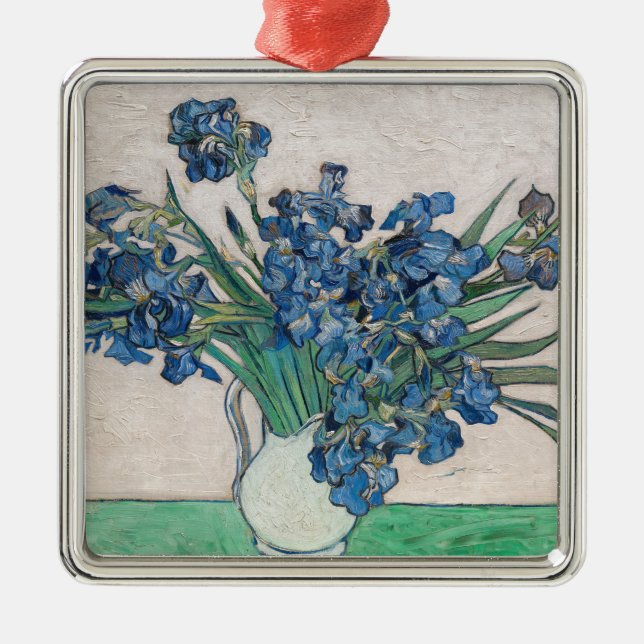 Vincent van Gogh - Irises Metal Tree Decoration (Front)