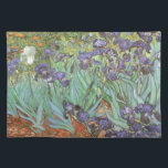 Vincent van Gogh - Irises Placemat<br><div class="desc">Irises (1889) by Van Gogh is a vintage post impressionism fine art floral nature painting. A group of purple bearded irises and a single white iris flower growing in a garden. It was one of his first paintings while he was at the asylum in Saint-Remy-de-Provence. In 1987 it became the...</div>