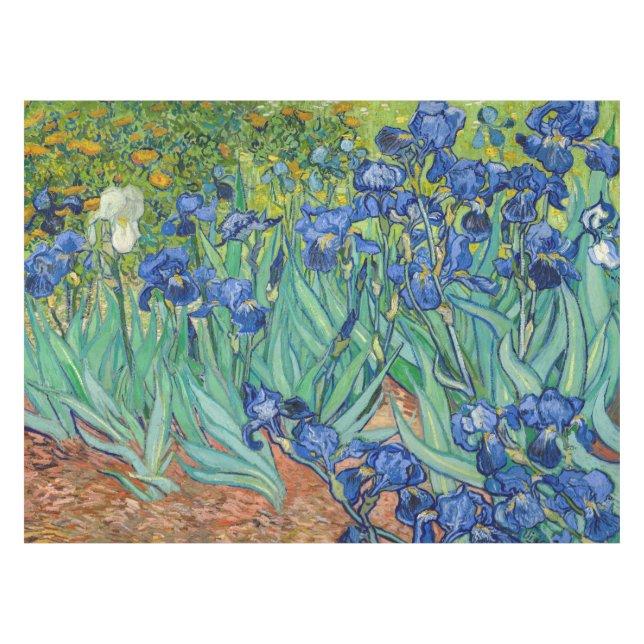 Vincent Van Gogh - Irises Tablecloth (Front (Horizontal))