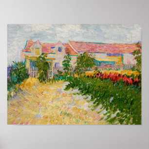 Vincent van Gogh - Jardin devant le Mas Debray Poster