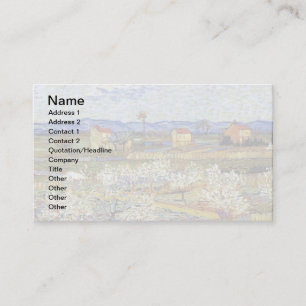 Vincent Van Gogh - La Crau With Peach Trees Business Card