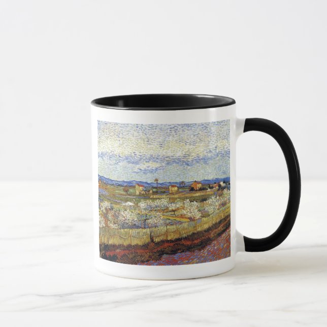 Vincent Van Gogh - La Crau With Peach Trees Mug (Right)