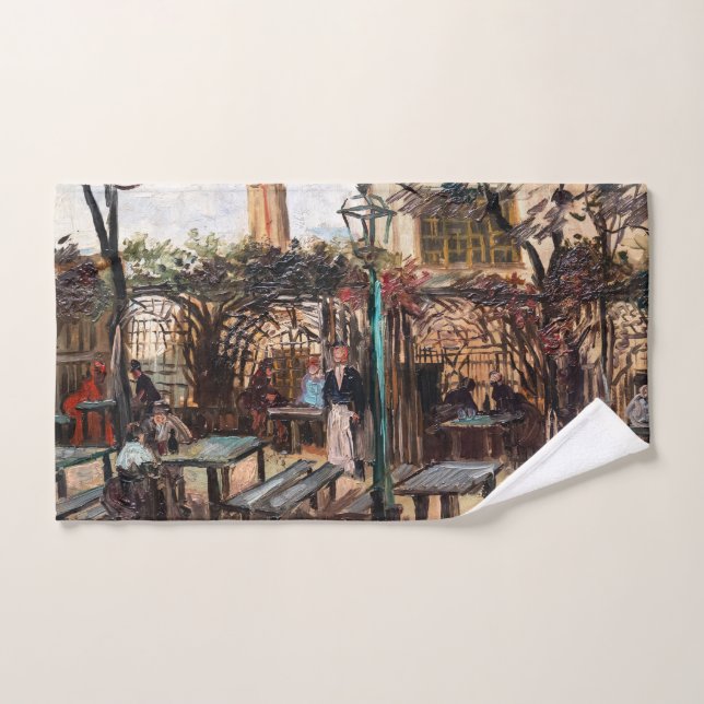 Vincent Van Gogh - La Guinguette on Montmartre Bath Towel Set (Hand Towel)