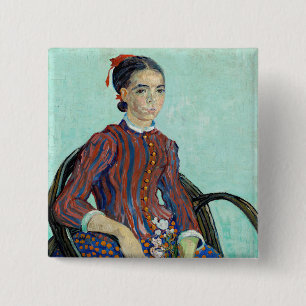 Vincent van Gogh - La Mousme 15 Cm Square Badge