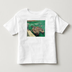 Vincent van Gogh Landing Stage with Boats, 1888 Toddler T-Shirt