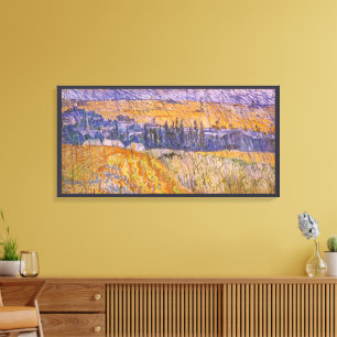 Vincent van Gogh - Landscape at Auvers in the Rain Canvas Print