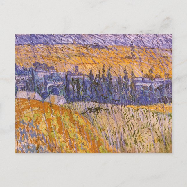 Vincent van Gogh - Landscape at Auvers in the Rain Postcard (Front)