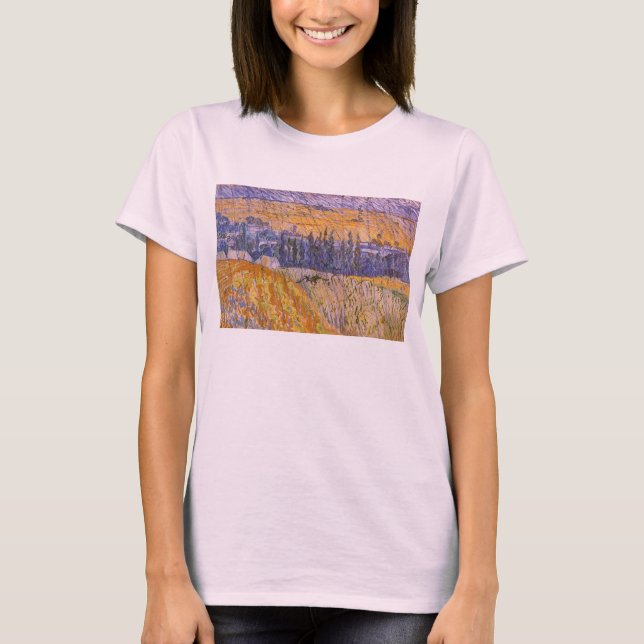 Vincent van Gogh - Landscape at Auvers in the Rain T-Shirt (Front)
