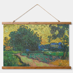 Vincent van Gogh - Landscape at Twilight Hanging Tapestry