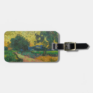 Vincent van Gogh - Landscape at Twilight Luggage Tag