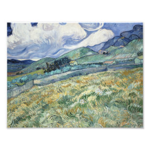 Vincent van Gogh - Landscape from Saint-Remy Photo Print
