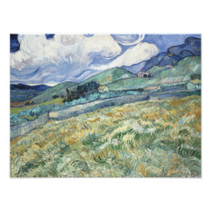 Vincent van Gogh - Landscape from Saint-Remy Photo Print