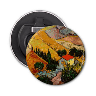 Vincent van Gogh - Landscape, House and Ploughman Bottle Opener