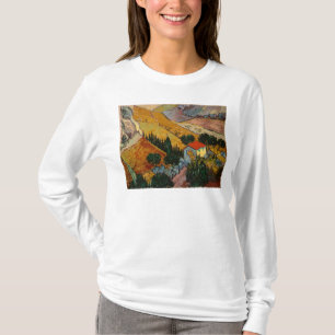 Vincent van Gogh   Landscape w/ House & Ploughman T-Shirt