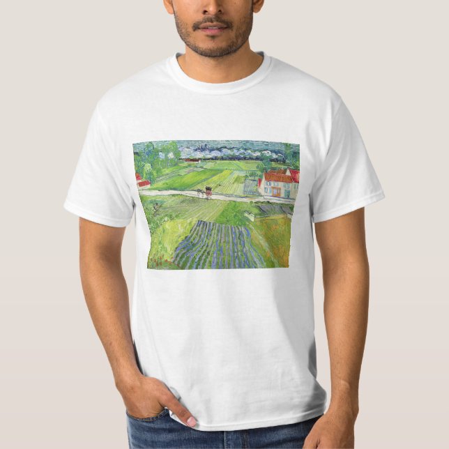 Vincent van Gogh - Landscape with Carriage & Train T-Shirt (Front)