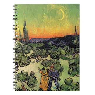 Vincent Van Gogh - Landscape With Couple Fine Art Notebook
