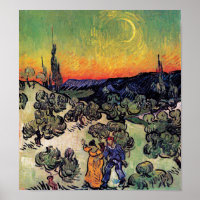 Vincent Van Gogh - Landscape With Couple Fine Art