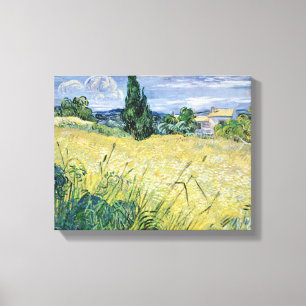 Vincent van Gogh   Landscape with Green Corn, 1889 Canvas Print