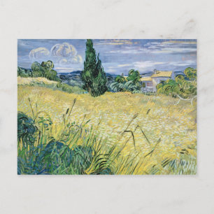 Vincent van Gogh Landscape with Green Corn, 1889 Postcard