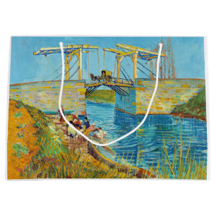 Vincent van Gogh - Langlois Bridge at Arles #1 Large Gift Bag