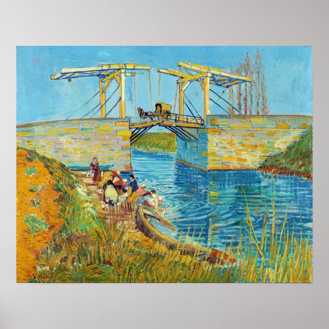 Vincent van Gogh - Langlois Bridge at Arles #1 Poster (Front)