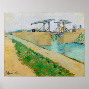 Vincent van Gogh - Langlois Bridge at Arles #2 Poster