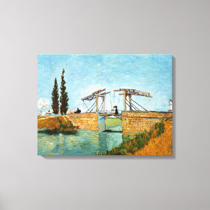 Vincent van Gogh - Langlois Bridge at Arles #3 Canvas Print