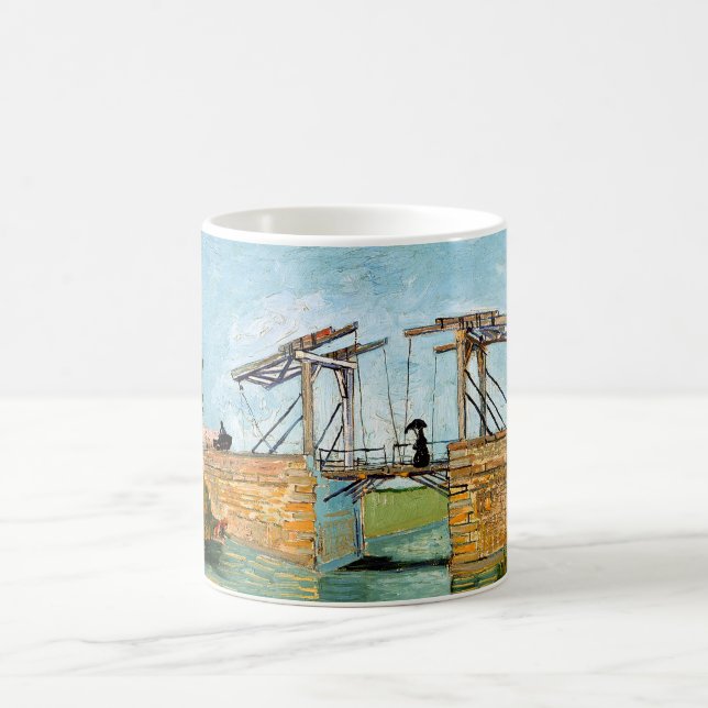 Vincent van Gogh - Langlois Bridge at Arles #3 Coffee Mug (Center)