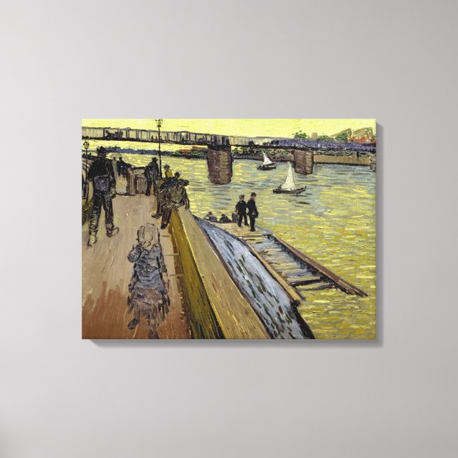 Vincent van Gogh | Le Pont de Trinquetaille Arles Canvas Print (Front)