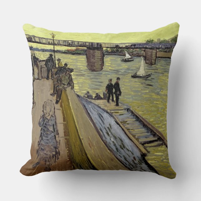Vincent van Gogh | Le Pont de Trinquetaille Arles Cushion (Front)