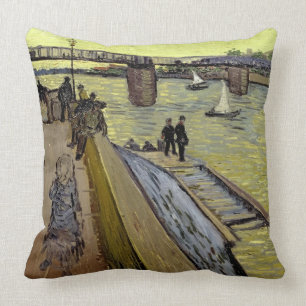 Vincent van Gogh   Le Pont de Trinquetaille Arles Cushion