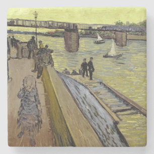 Vincent van Gogh Le Pont de Trinquetaille Arles Stone Coaster