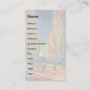 Vincent Van Gogh - Les Alyscamps Business Card