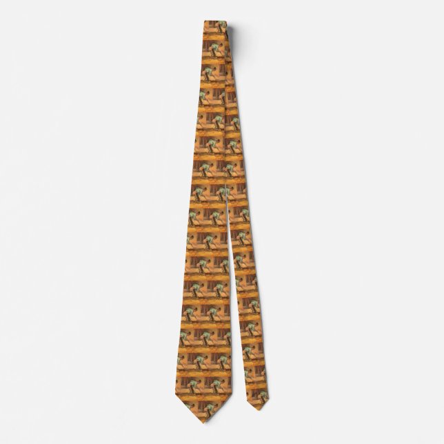 Vincent van Gogh - Man Stooping w Stick or Spade Tie (Front)