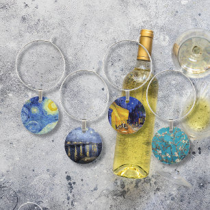 Vincent van Gogh Masterpiece Paintings Wine Charm