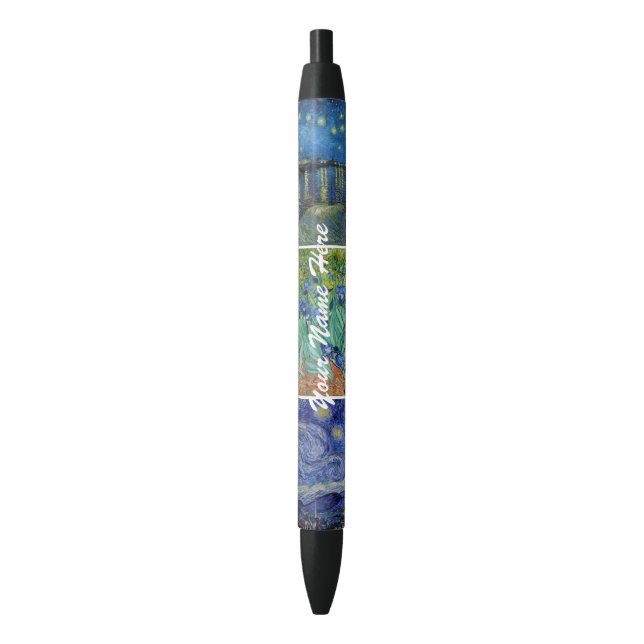 Vincent Van Gogh - Masterpieces Grid Black Ink Pen (Front Vertical)