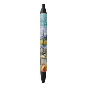 Vincent Van Gogh - Masterpieces Grid Black Ink Pen