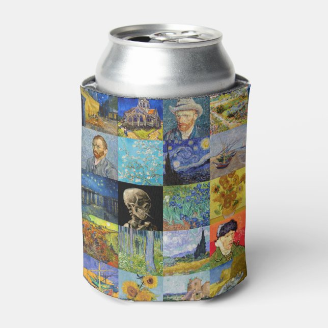 Vincent van Gogh - Masterpieces Mosaic Patchwork Can Cooler (Can Front)