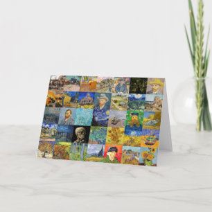 Vincent van Gogh - Masterpieces Mosaic Patchwork Card