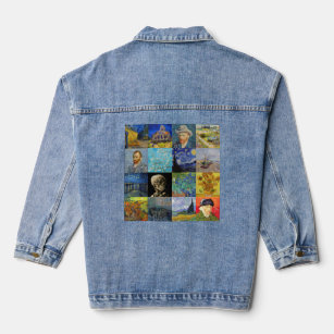 Vincent van Gogh - Masterpieces Mosaic Patchwork Denim Jacket