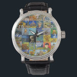 Vincent van Gogh - Masterpieces Mosaic Patchwork Watch<br><div class="desc">Vincent van Gogh - Masterpieces Patchwork,  6x6 Grid</div>
