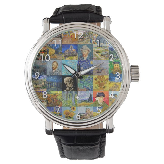 Vincent van Gogh - Masterpieces Mosaic Patchwork Watch (Front)