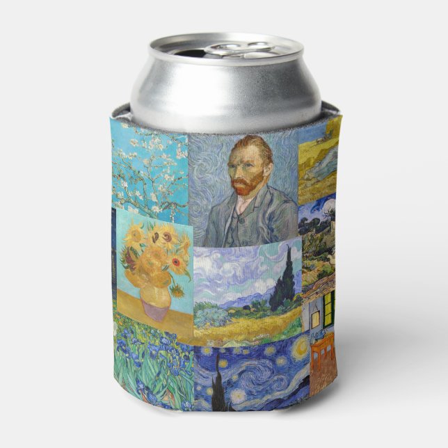 Vincent Van Gogh - Masterpieces Patchwork Can Cooler (Can Front)
