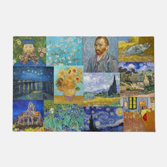 Vincent Van Gogh - Masterpieces Patchwork Doormat (Front)