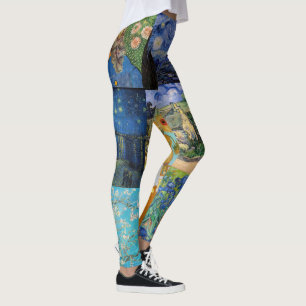 Vincent Van Gogh - Masterpieces Patchwork Leggings