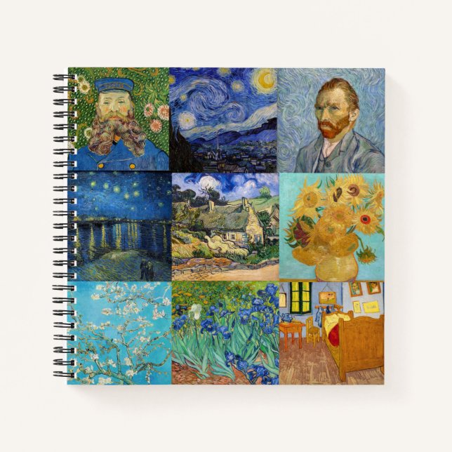 Vincent Van Gogh - Masterpieces Patchwork Notebook (Front)