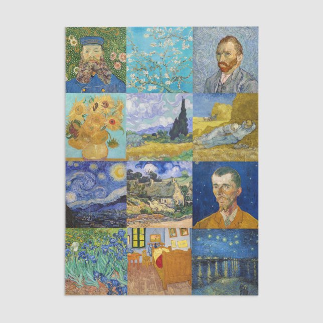 Vincent Van Gogh - Masterpieces Patchwork Tissue Paper (Creator Uploaded)